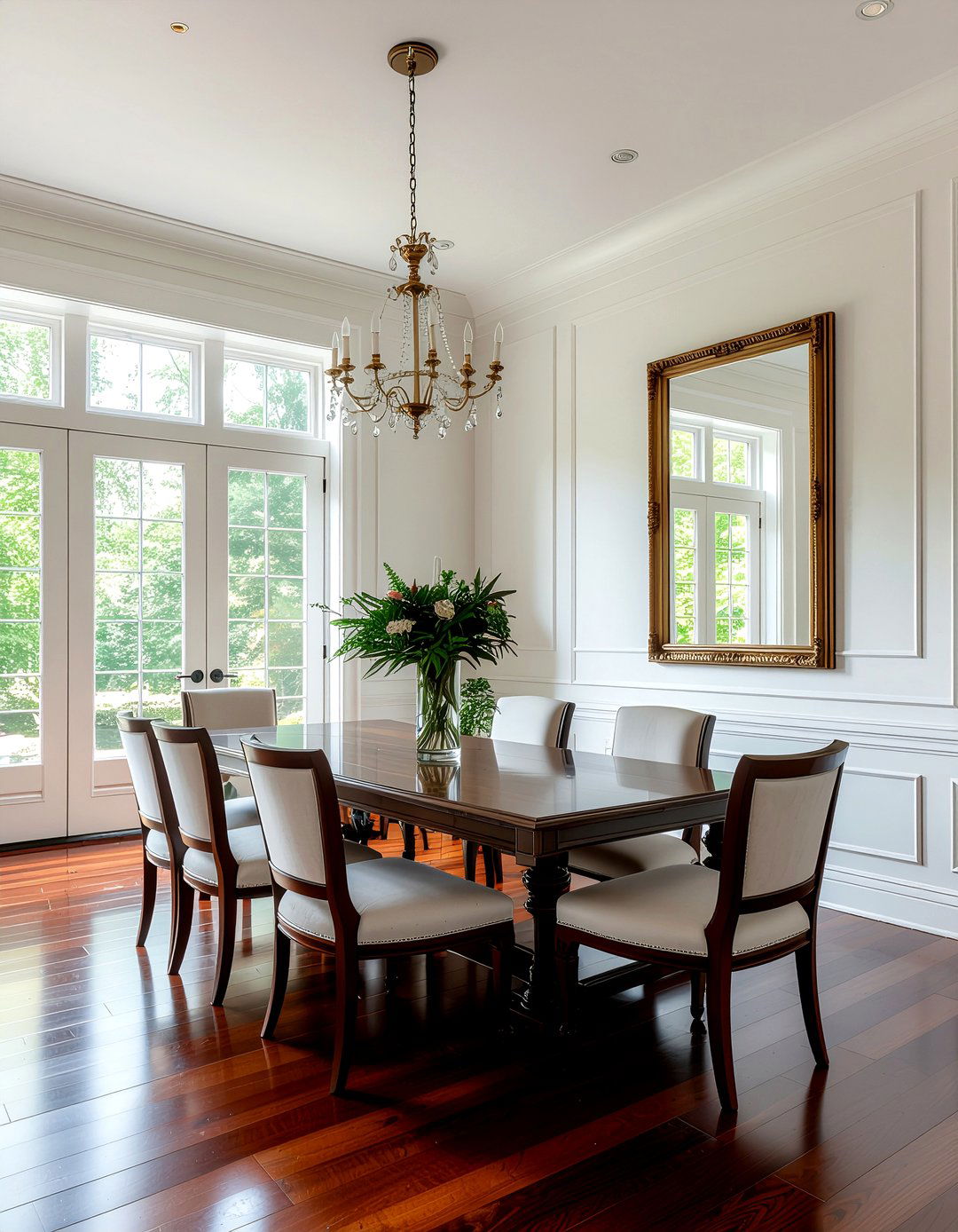 Cherry Wood Vinyl Plank - 30 dining room vinyl floor ideas