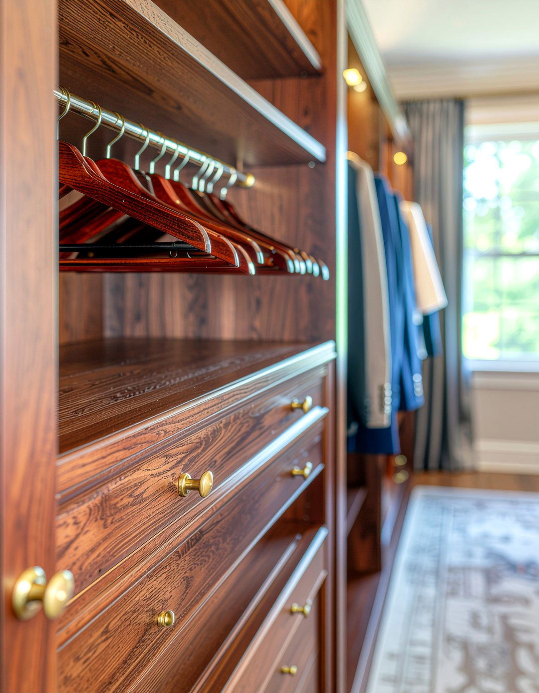 Cherry wood hangers - 30 bedroom wooden hangers