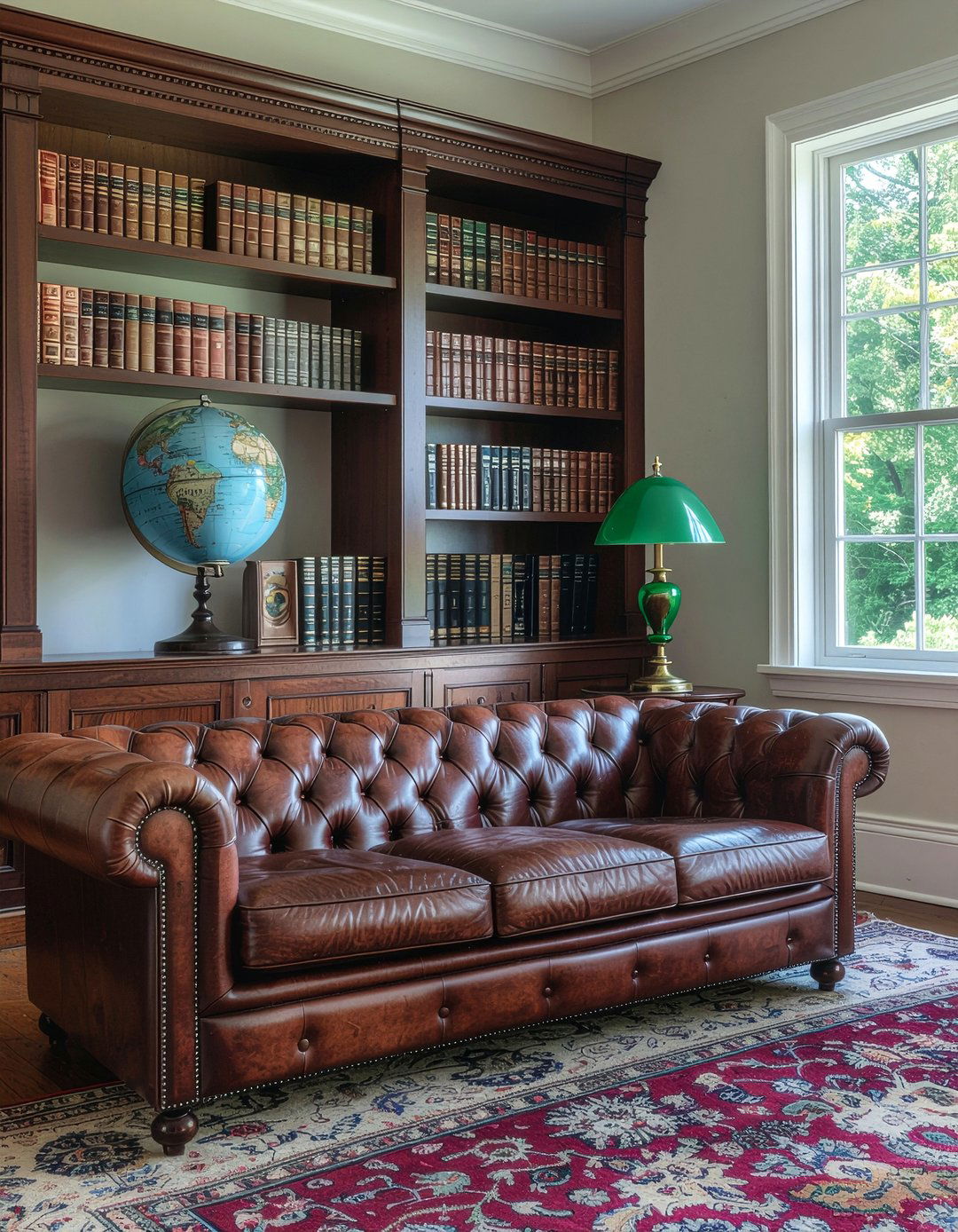 Chesterfield Sofa In Library - 30 living room chesterfield sofa ideas