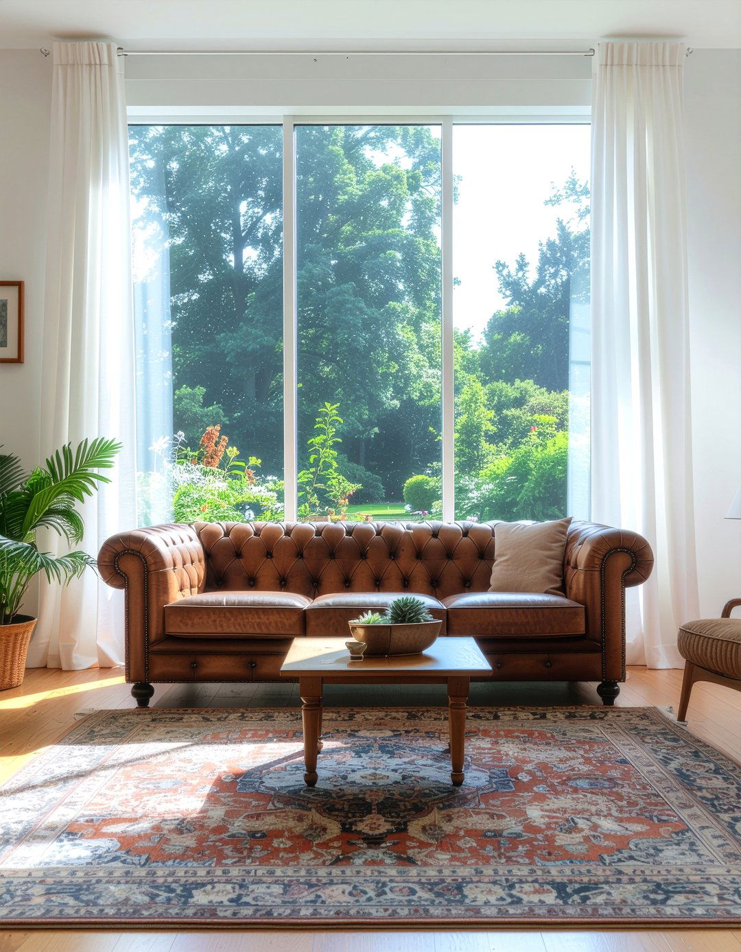 Chesterfield Sofa Near Window - 30 living room chesterfield sofa ideas