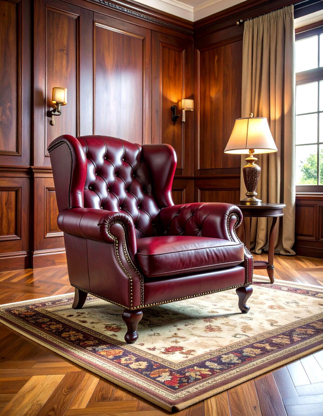 Chesterfield chair - 30 living room reading chair ideas