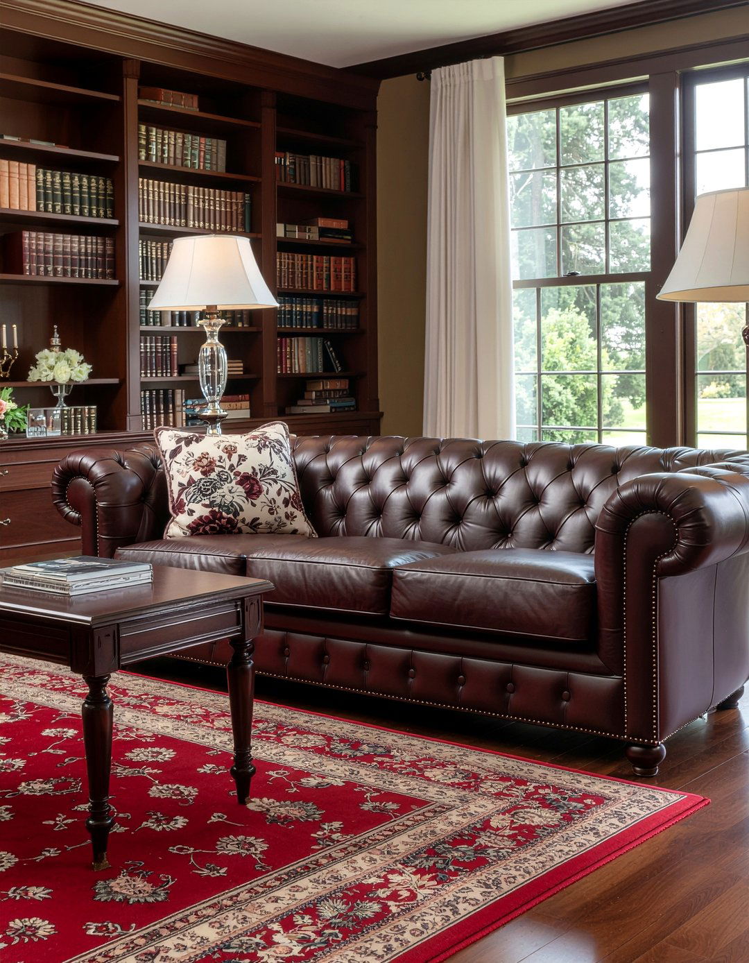 Chesterfield sofa - 30 living room classic furniture ideas