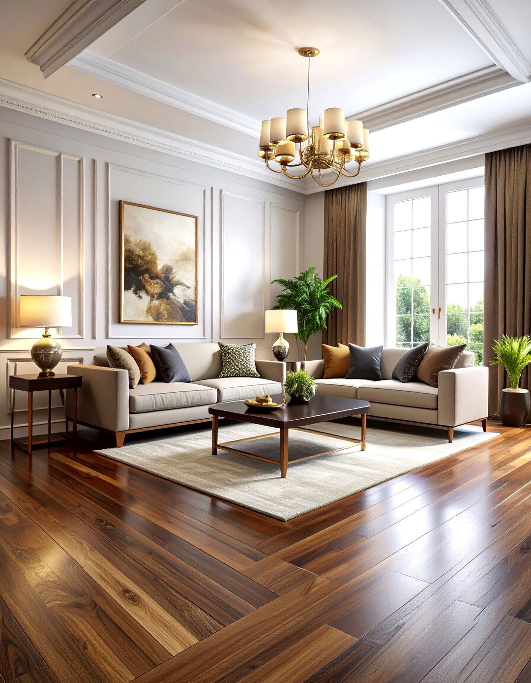 Chestnut Wood Laminate Flooring - 30 living room laminate flooring ideas