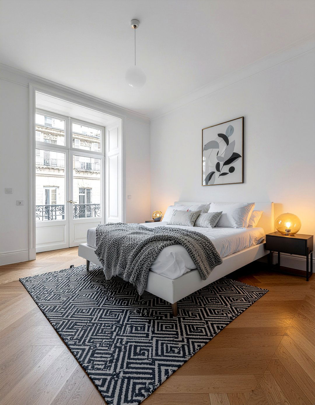 Chevron Pattern Floor - 30 bedroom hardwood floors