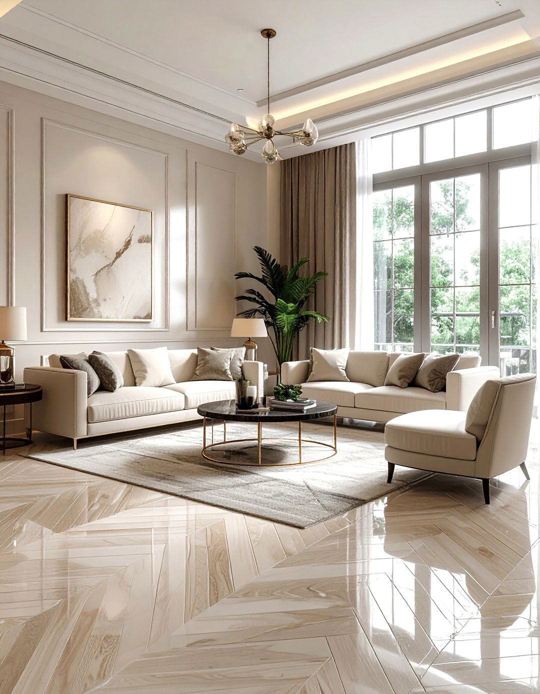30 Living Room Tile Designs for a Stylish Modern Flooring