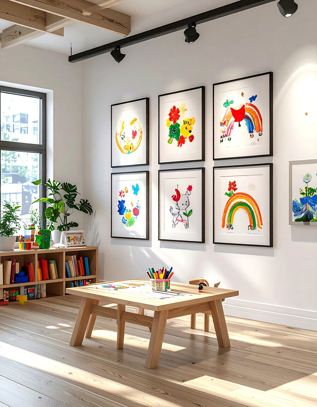 Children Art Display Gallery - 30 meaningful decor ideas