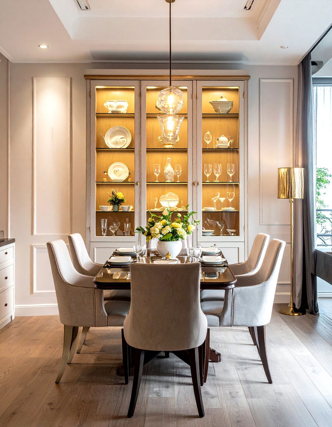 China Cabinet - 30 traditional dining room ideas