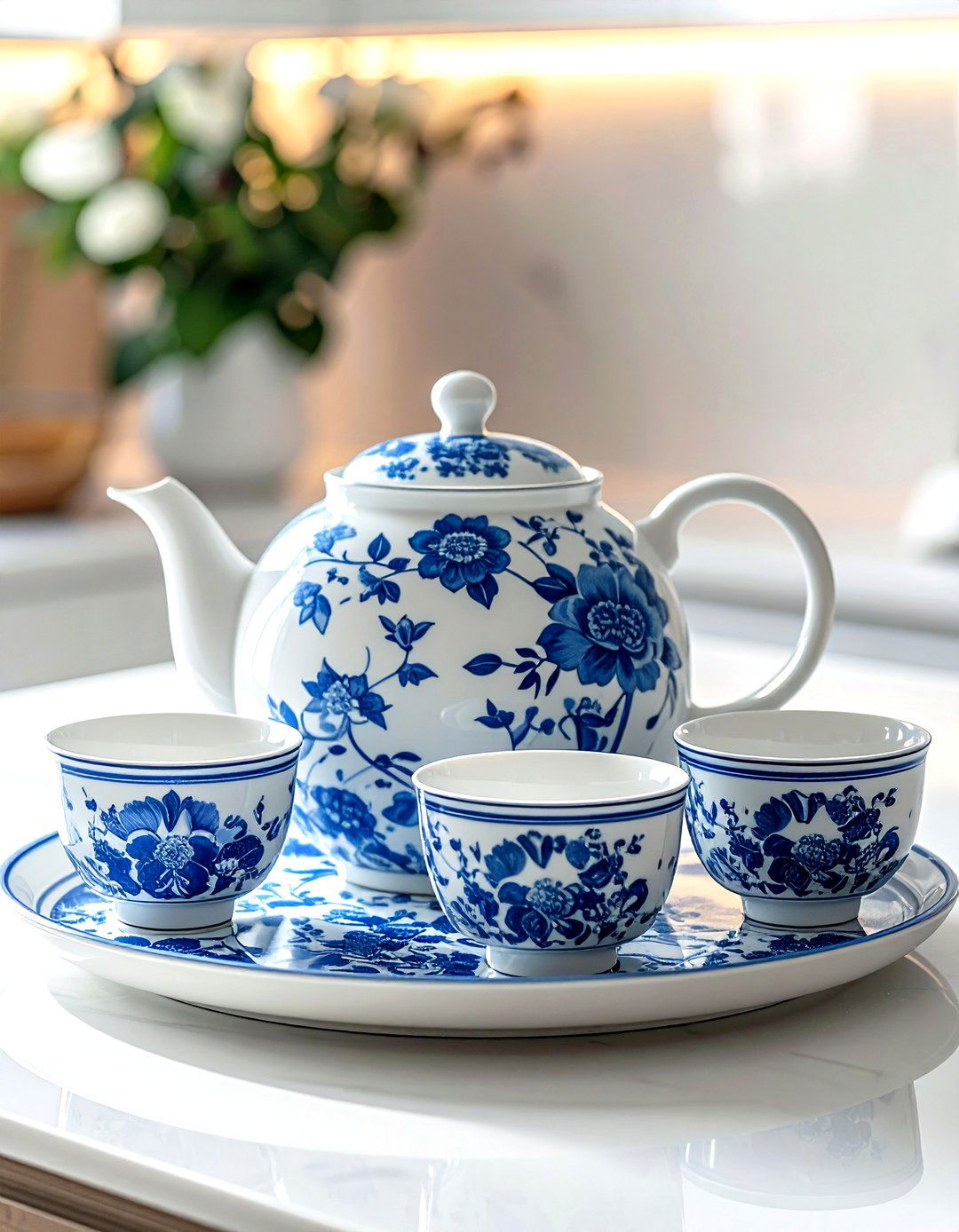 Chinese tea set - 30 chinoiserie decor ideas