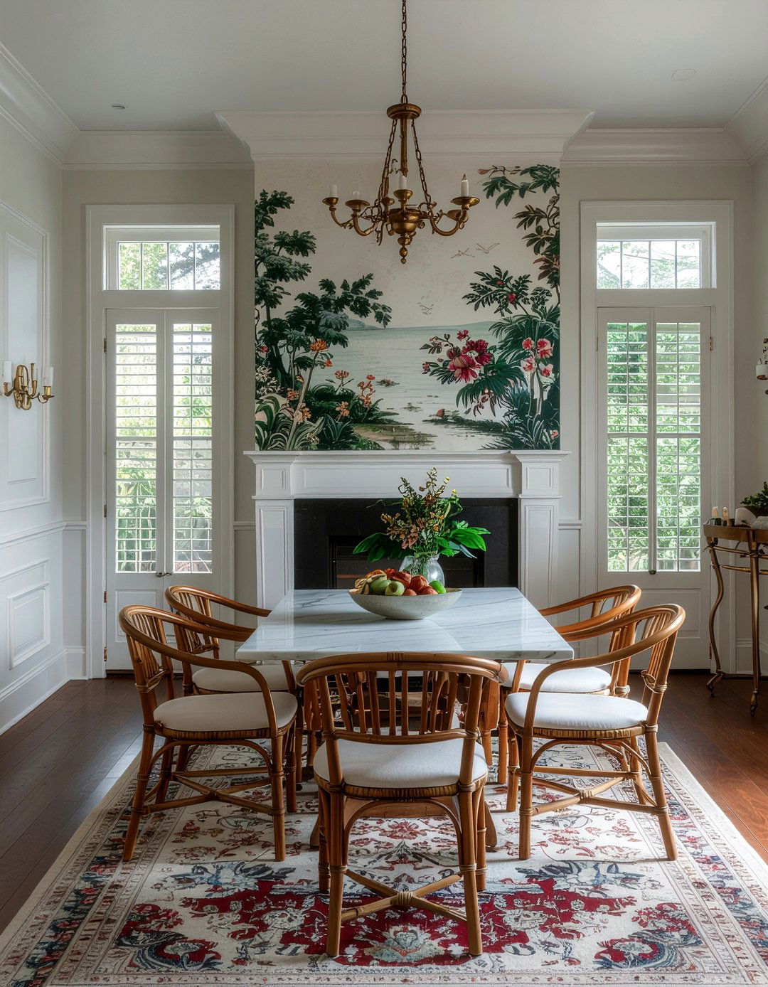 Chinoiserie Wall Panel - 30 Hollywood regency dining room ideas