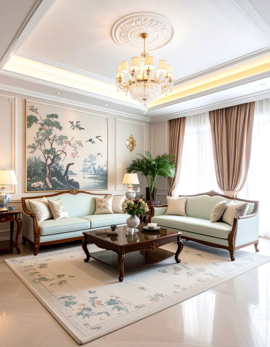 Chinoiserie Wallpaper Living Room - 30 living room wallpaper ideas