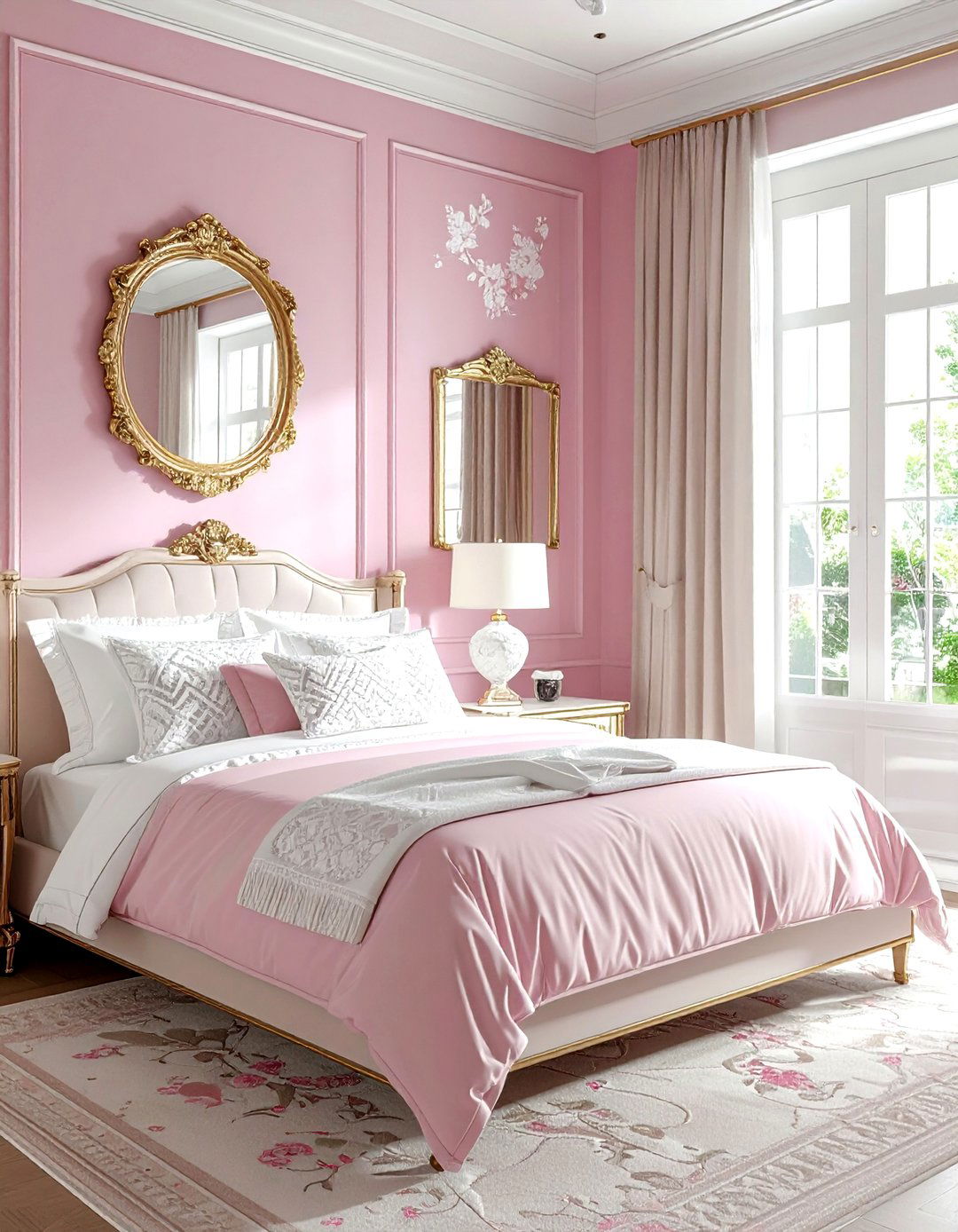 Chinoiserie and lattice bedroom decor - 30 bedroom pattern mixing ideas