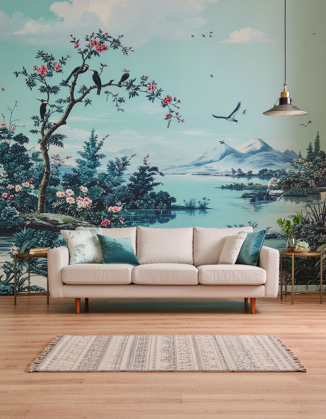 Chinoiserie wallpaper - 30 living room bold wallpapers