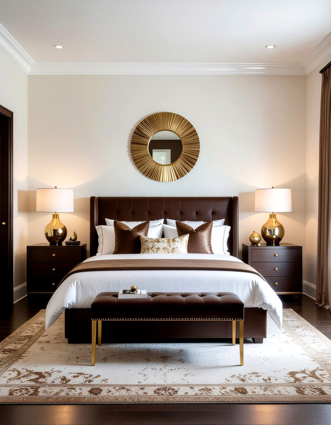 Chocolate And Gold Bedroom Decor - 30 chocolate bedroom ideas