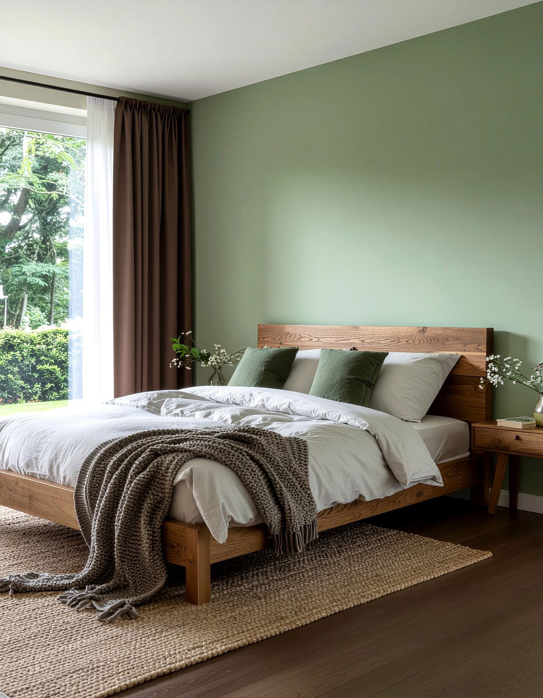 Chocolate And Sage Green Bedroom - 30 chocolate bedroom ideas