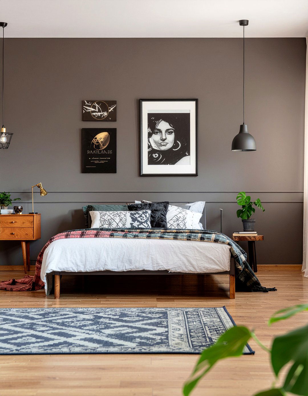 Chocolate Brown Accent Wall - 30 chocolate bedroom ideas