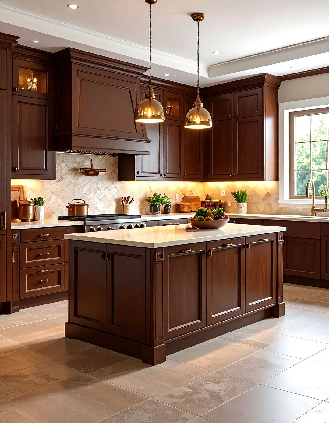 Chocolate Brown Kitchen - 30 kitchen paint color ideas