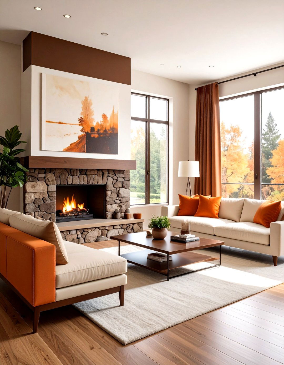 Chocolate Brown Living Room - 30 living room paint color ideas