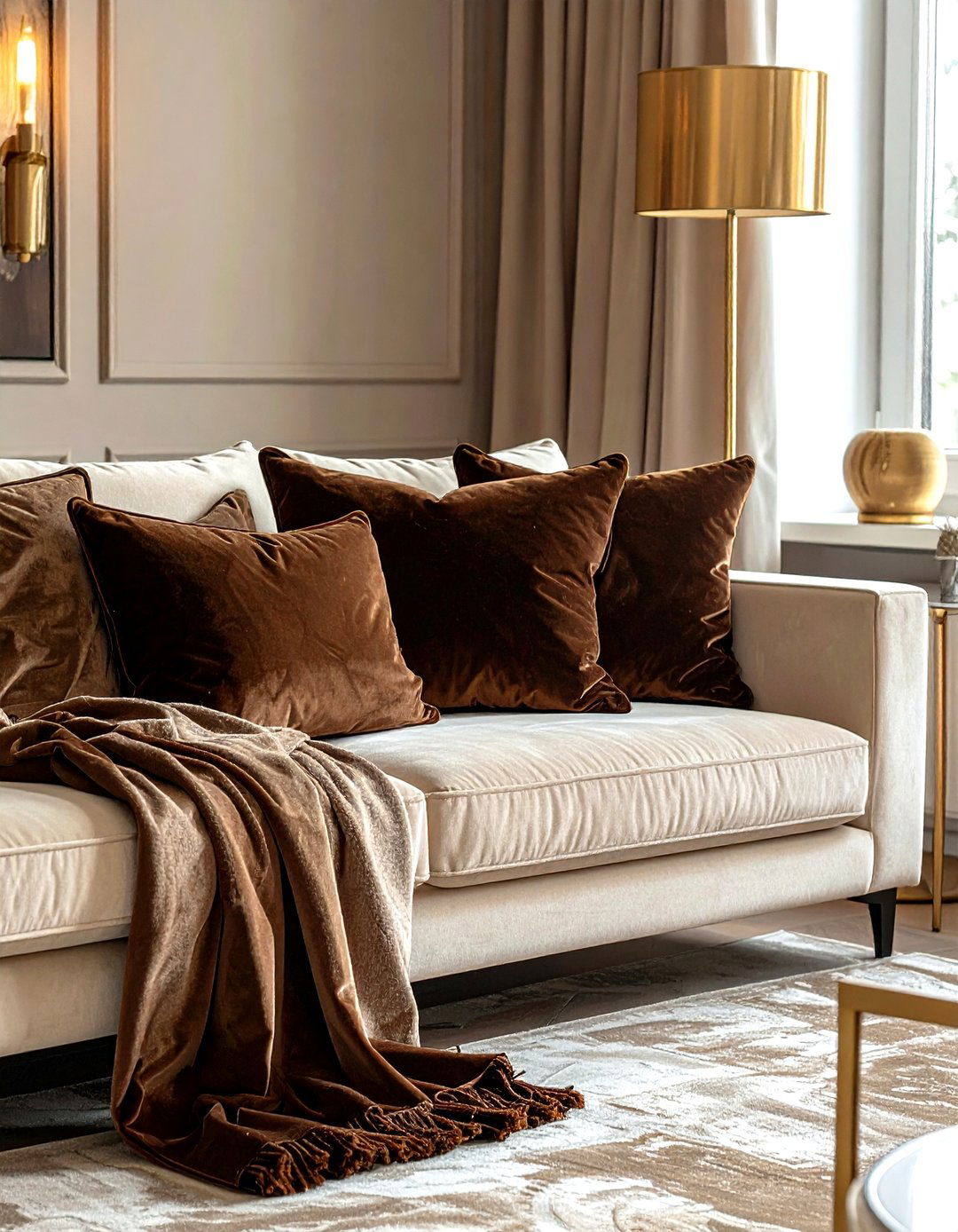 Chocolate Brown Throw Pillows - 30 brown decor ideas