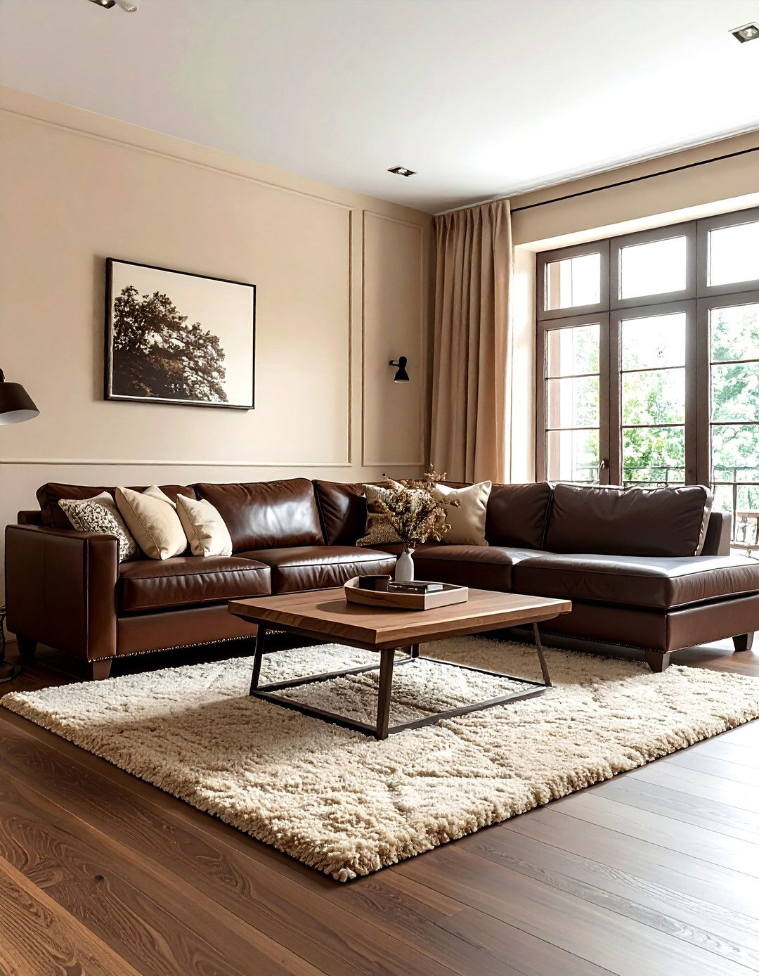 Chocolate brown and cream - 30 color scheme ideas