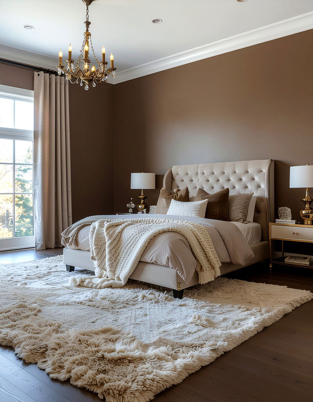 Chocolate brown bedroom - 30 bedroom color ideas