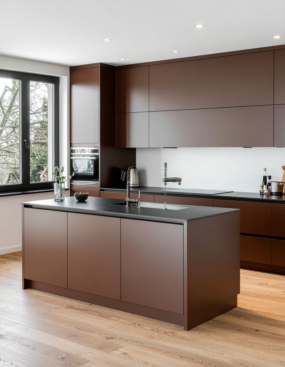 Chocolate brown kitchen cabinets - 30 chocolate brown kitchen ideas