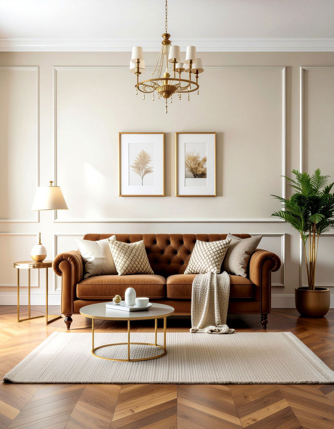 Chocolate brown velvet couch - 30 velvet sofa living room ideas