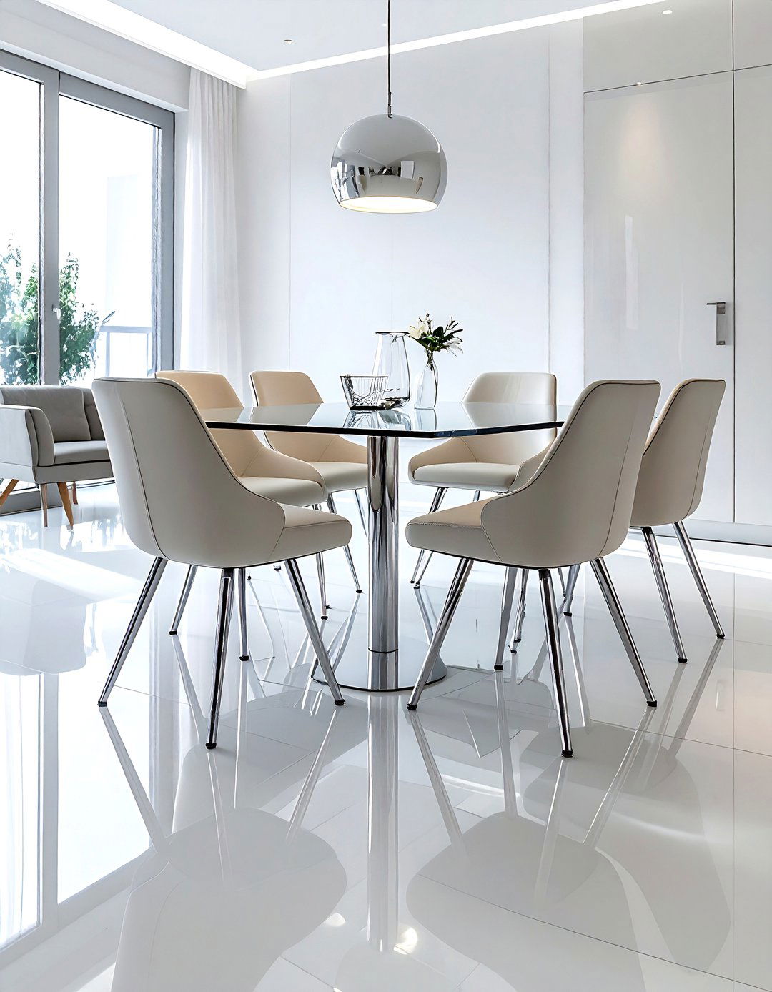 Chrome Chair Leg - 30 silver decor ideas