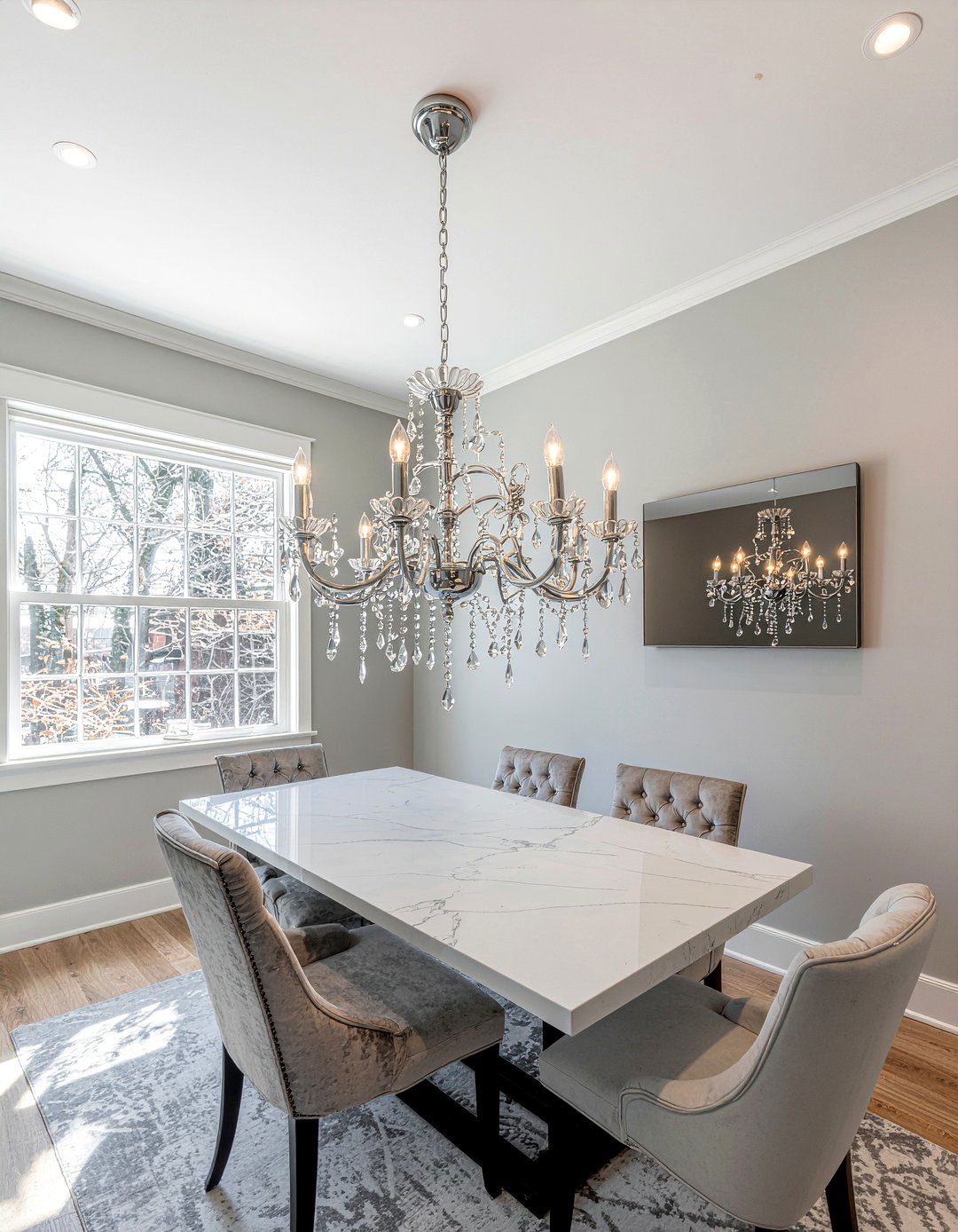 Chrome Crystal Chandelier Dining Room - 30 crystal chandelier dining room ideas