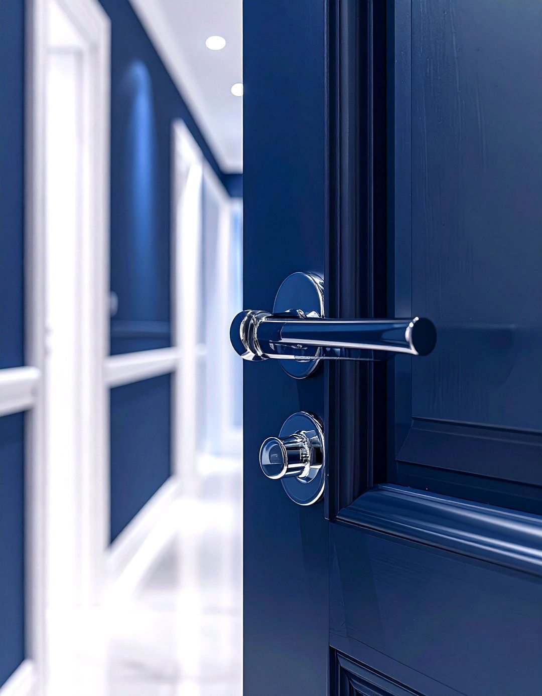 Chrome Door Handle - 30 chrome decor ideas