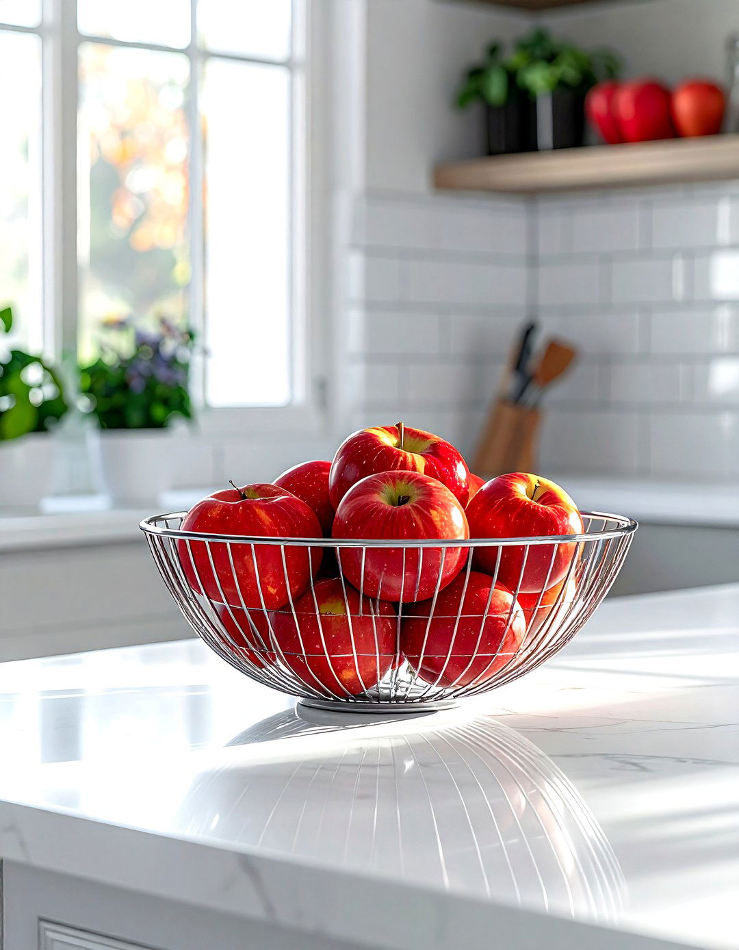 Chrome Fruit Bowl - 30 chrome decor ideas