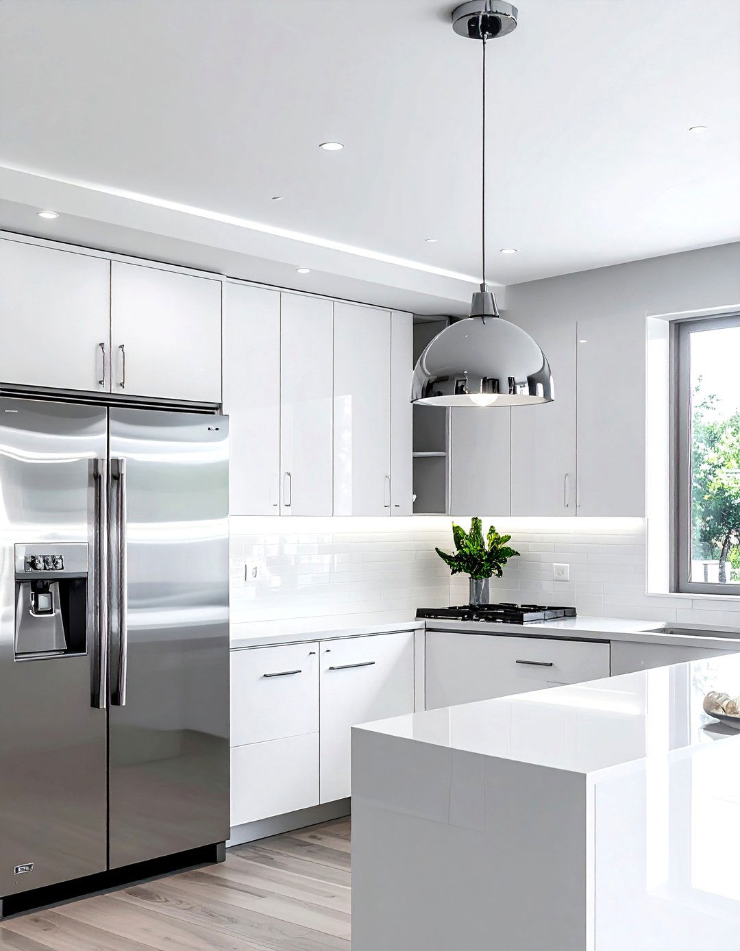 Chrome Kitchen Ceiling Light - 30 flush mount kitchen light ideas