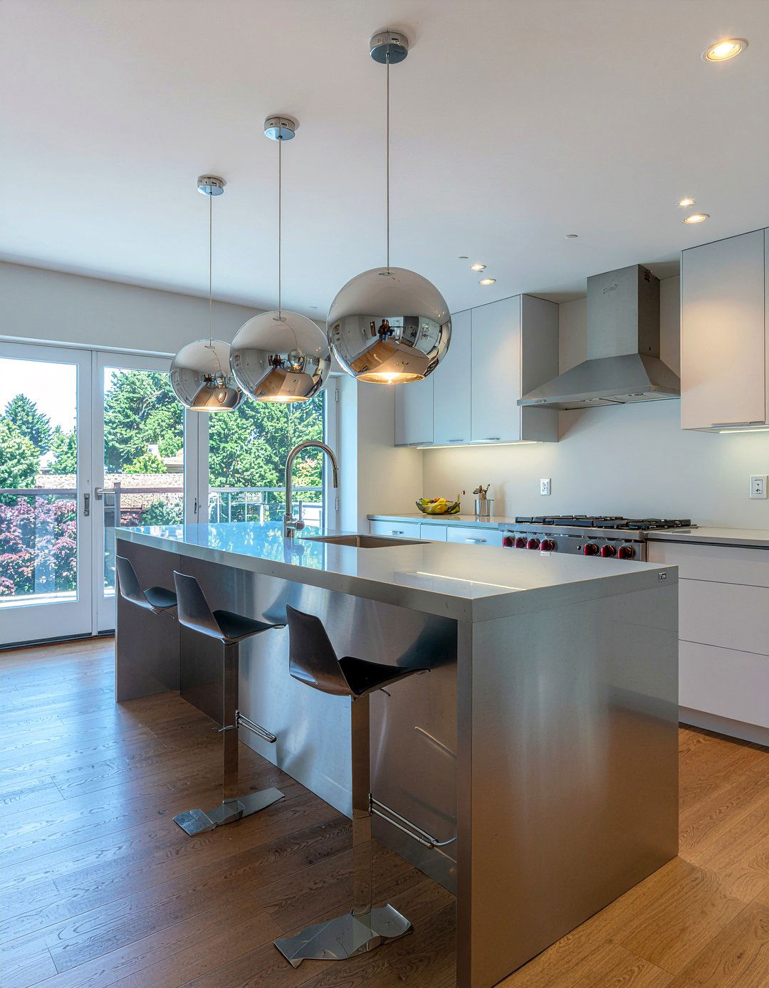 Chrome Kitchen Pendant Lights - 30 modern pendant kitchen ideas