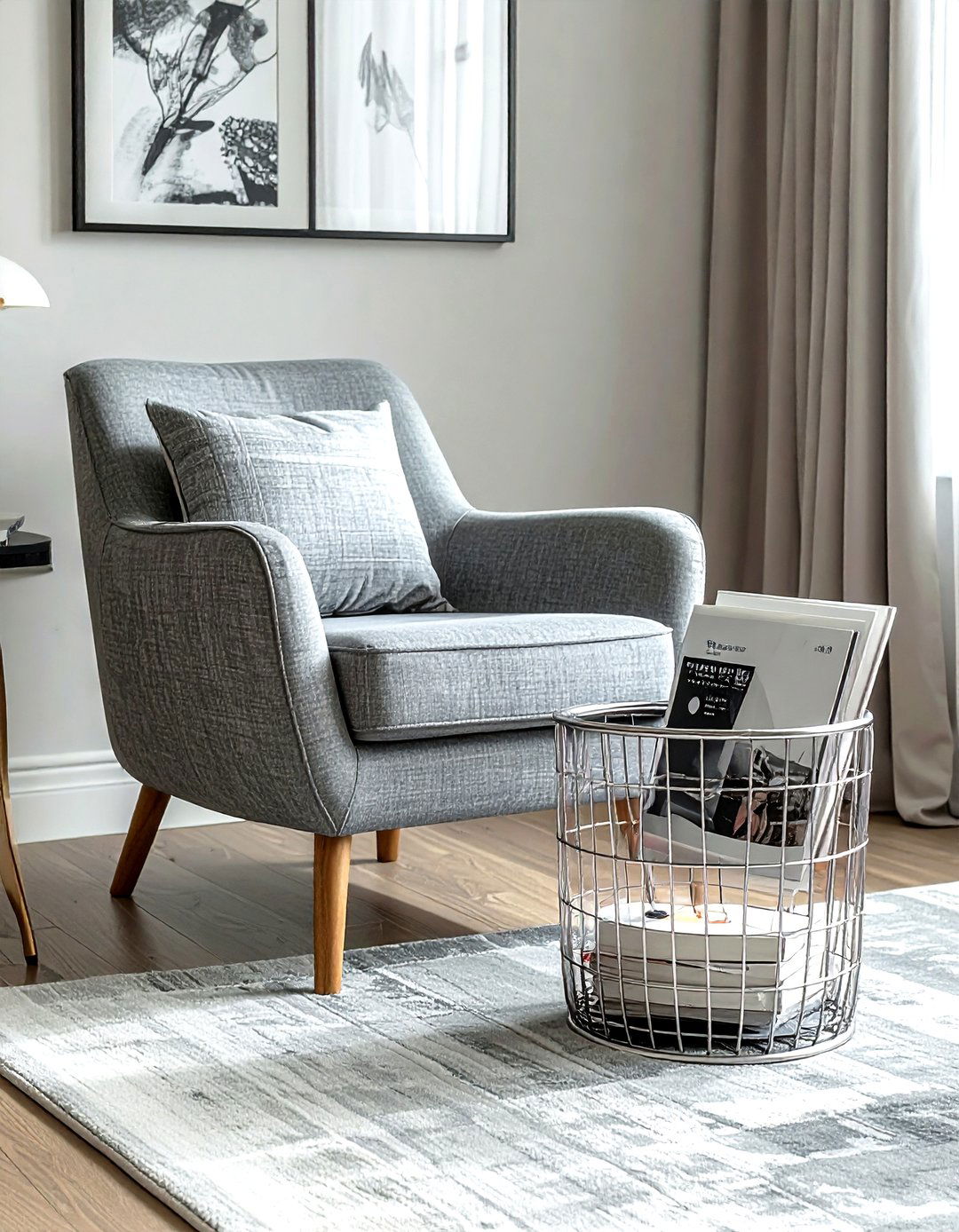 Chrome Magazine Holder - 30 chrome decor ideas