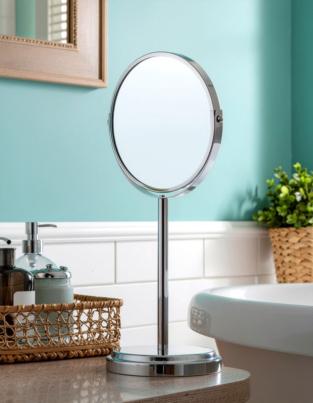 Chrome Magnifying Mirror - 30 magnifying mirror bathroom ideas