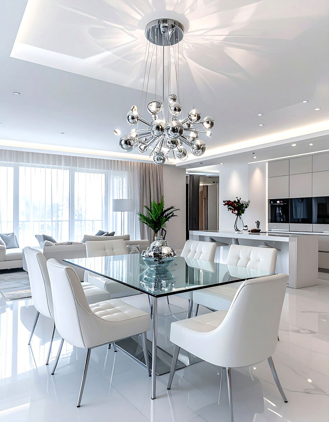 Chrome Sputnik Chandelier - 30 sputnik chandelier dining room ideas