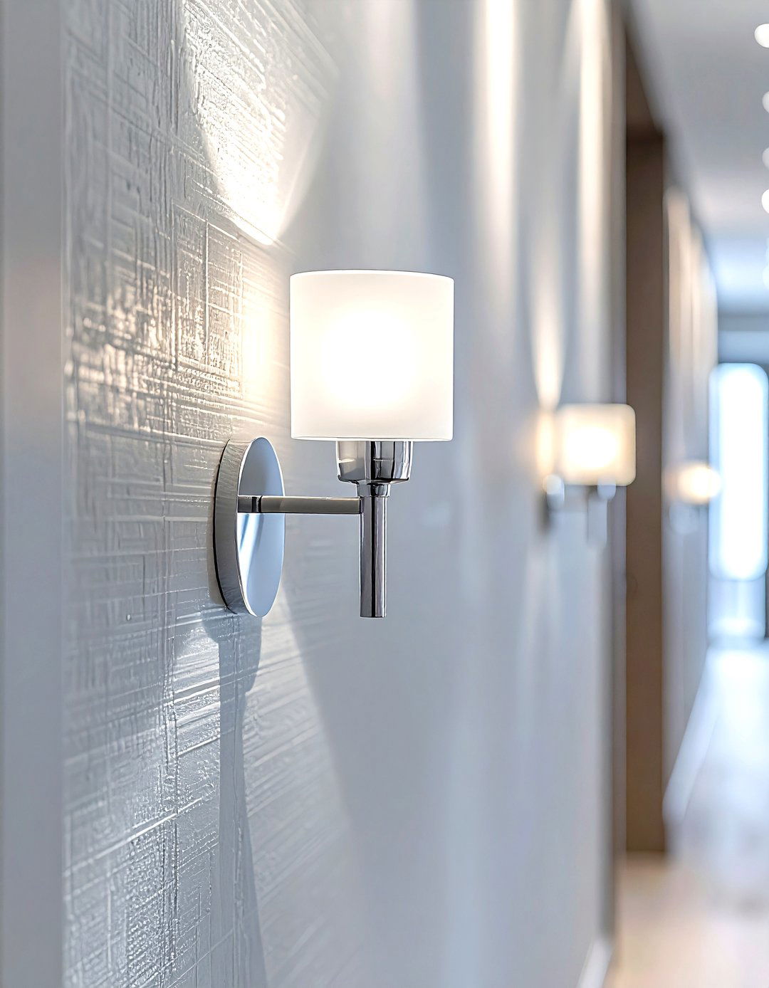 Chrome Wall Sconce - 30 chrome decor ideas
