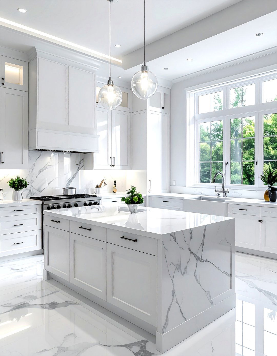 Chrome and white kitchen - 30 chrome kitchen ideas
