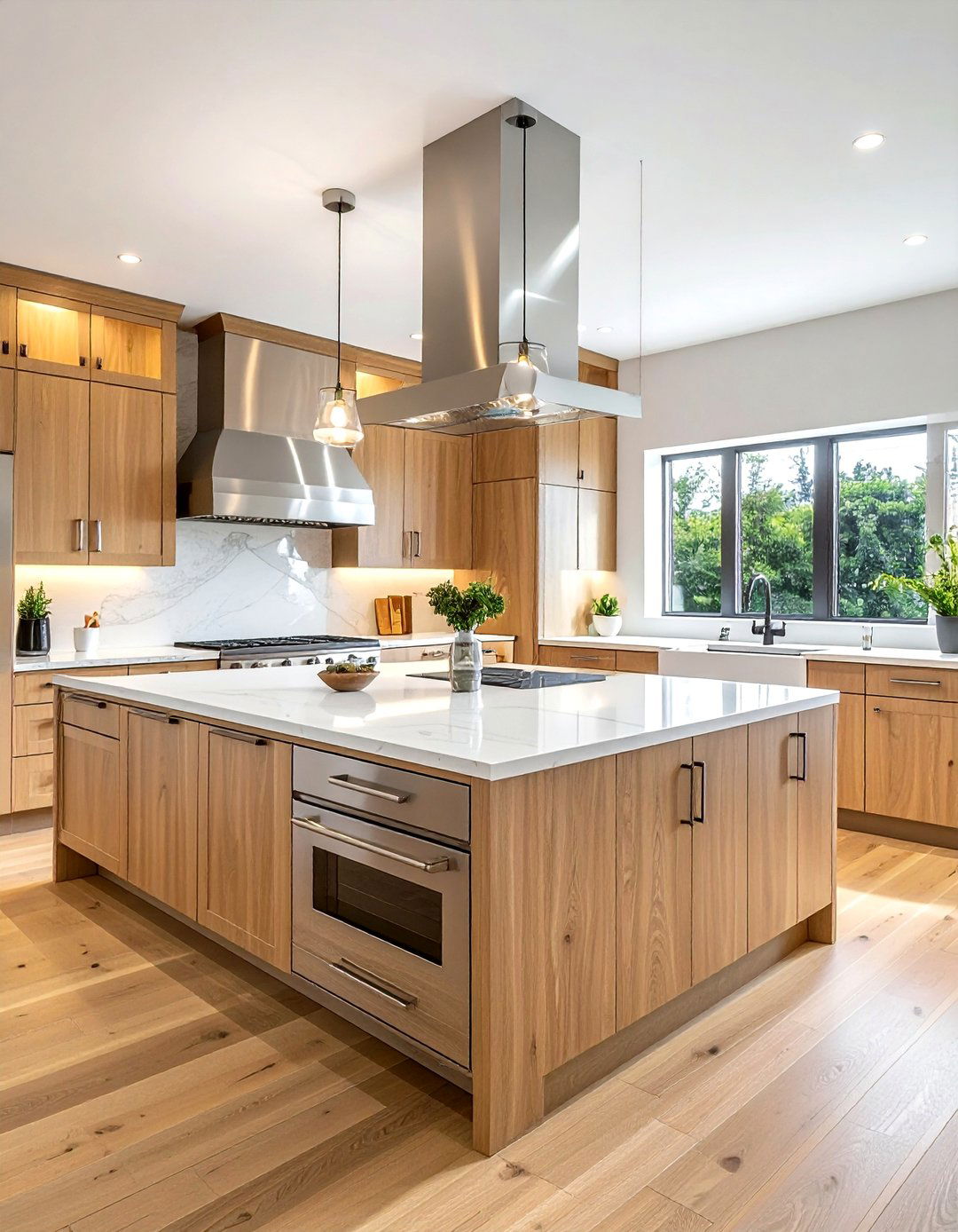 Chrome and wood kitchen - 30 chrome kitchen ideas