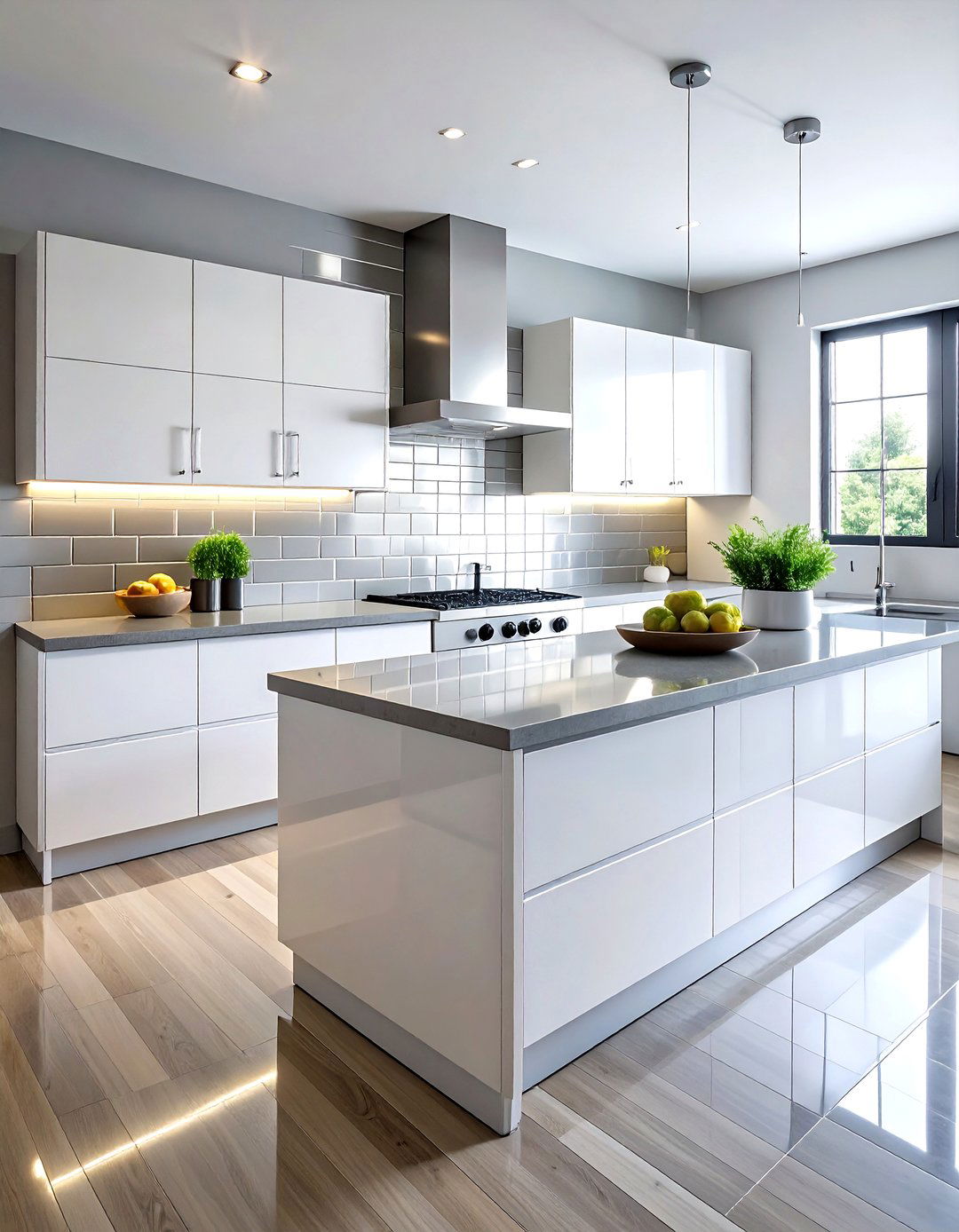 Chrome backsplash tiles - 30 chrome kitchen ideas