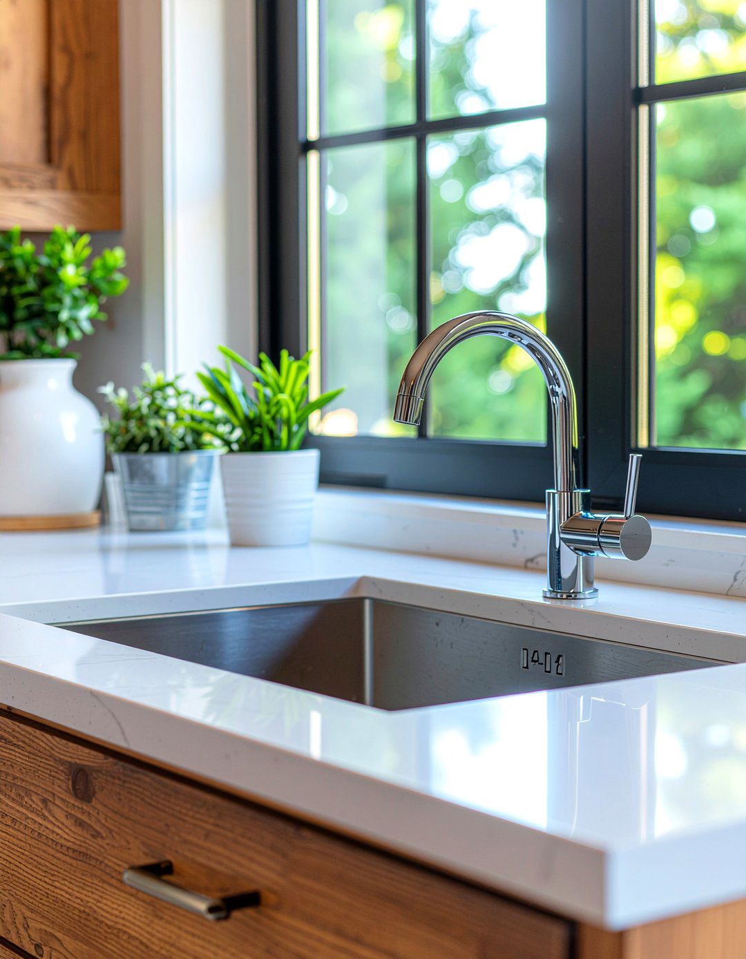 Chrome bar faucet - 30 chrome kitchen faucet ideas