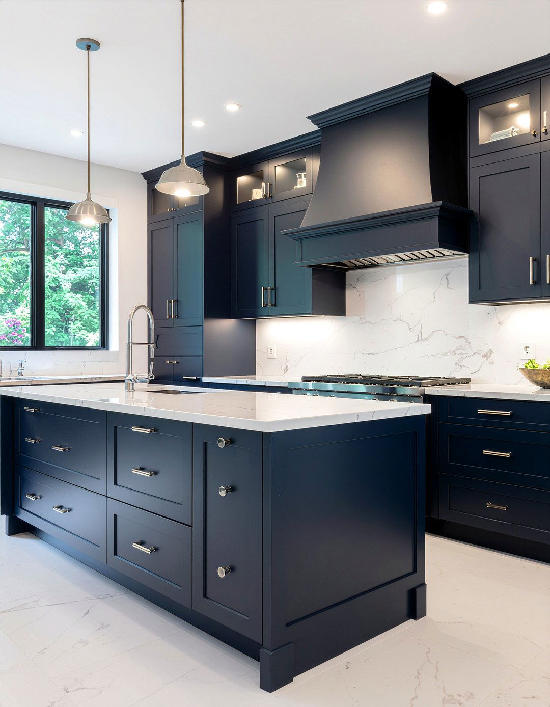 Chrome cabinet hardware - 30 chrome accent kitchen ideas