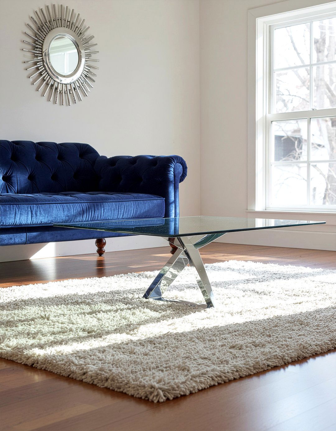 Chrome coffee table - 30 living room chrome furniture ideas