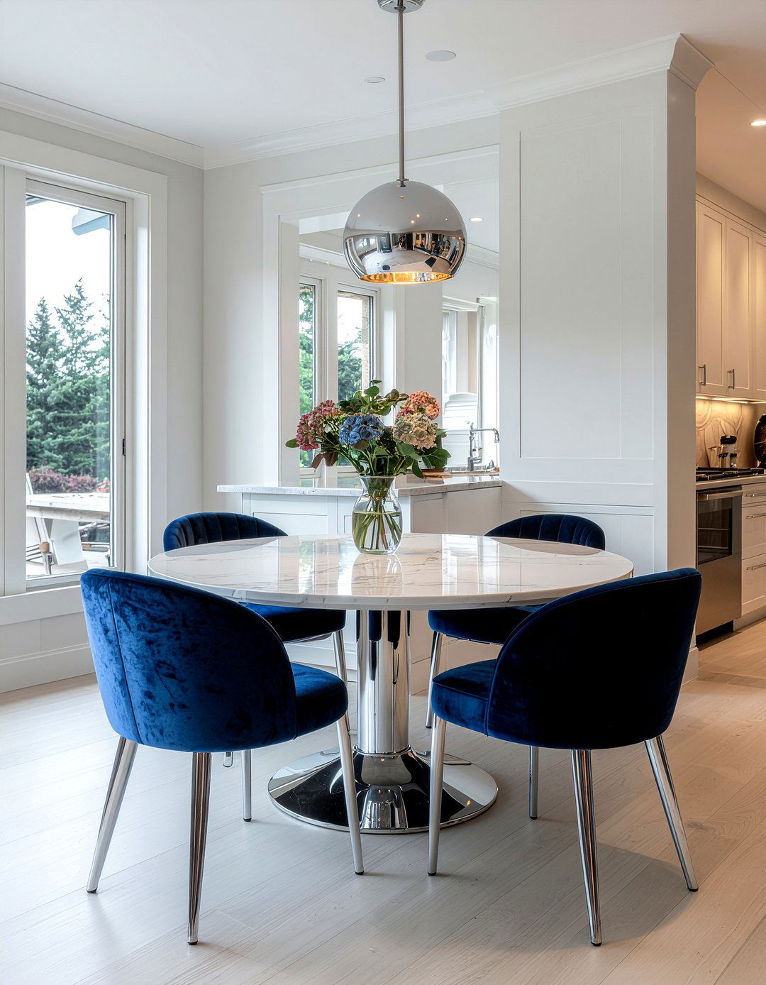 Chrome dining chairs - 30 chrome accent kitchen ideas
