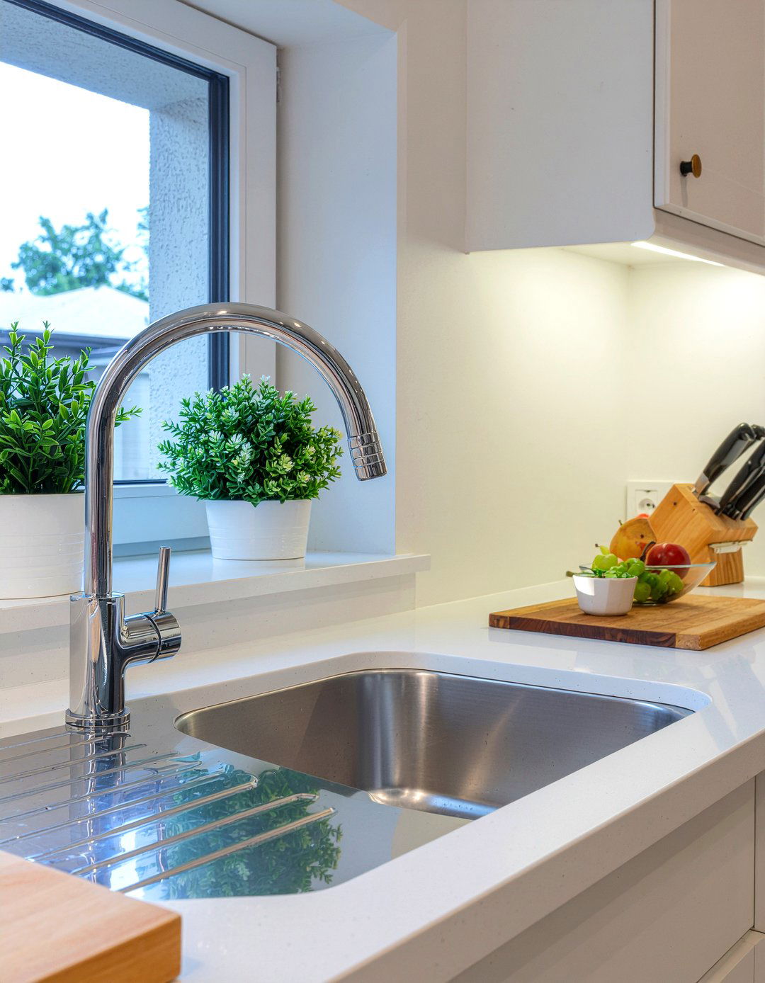 Chrome kitchen faucet with side sprayer - 30 chrome kitchen faucet ideas