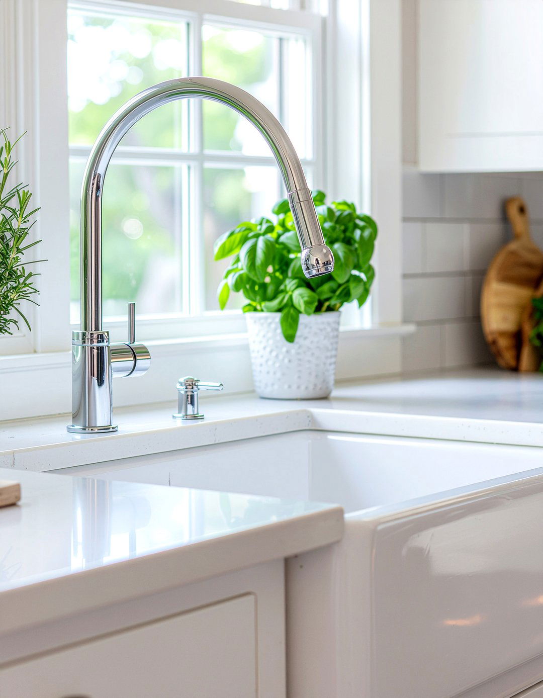 Chrome kitchen faucet - 30 chrome accent kitchen ideas