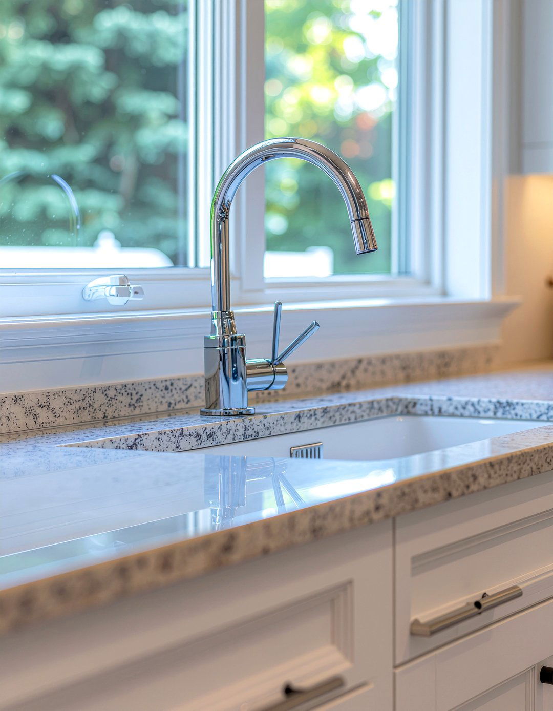 Chrome kitchen hardware - 30 retro kitchen ideas