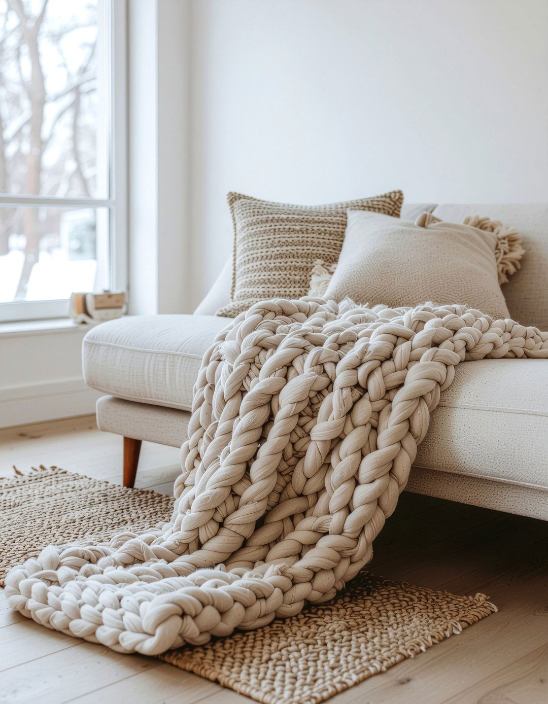 Chunky Knit Blanket - 30 living room accessories
