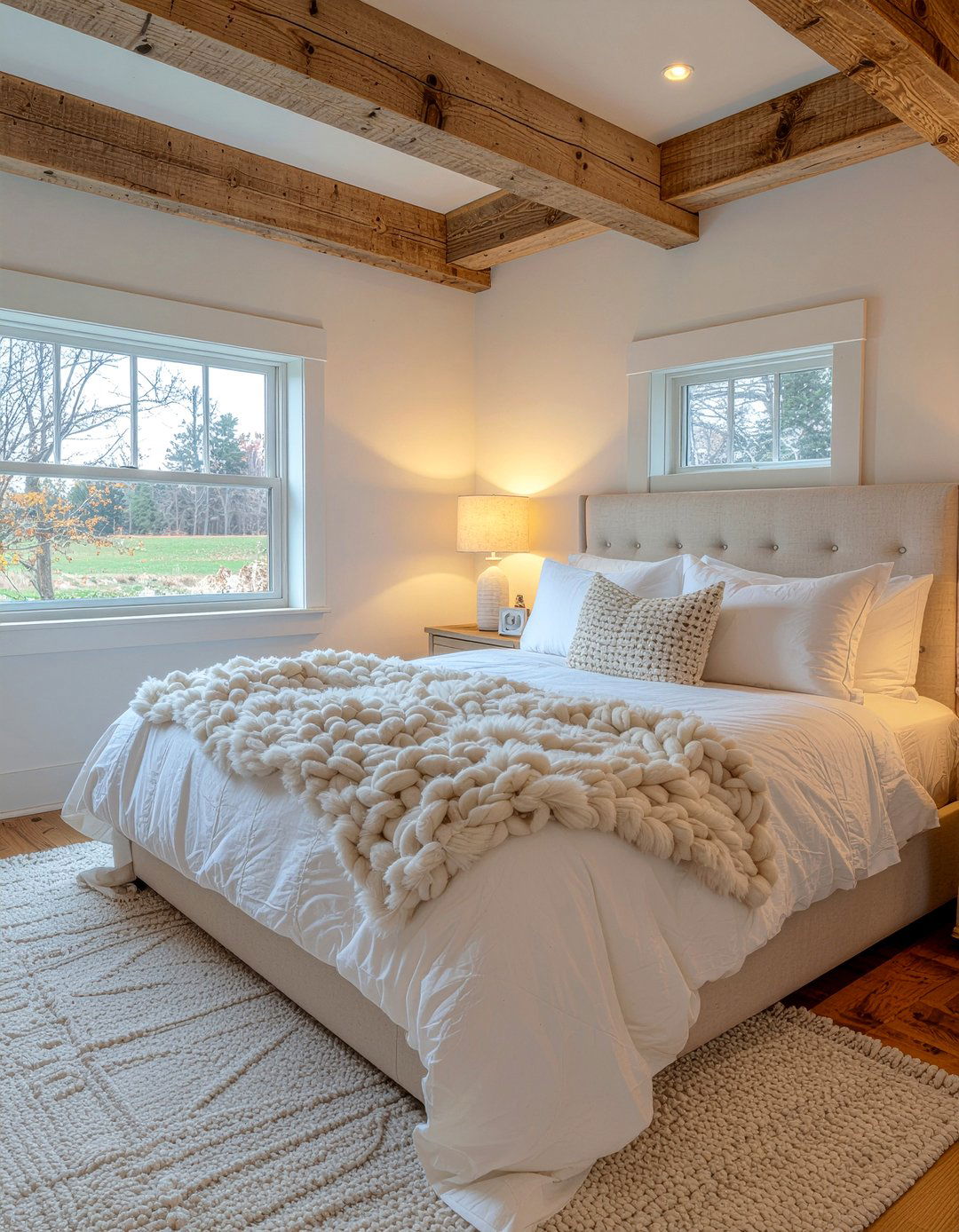 Chunky Knit Faux Fur - 30 bedroom faux fur throws