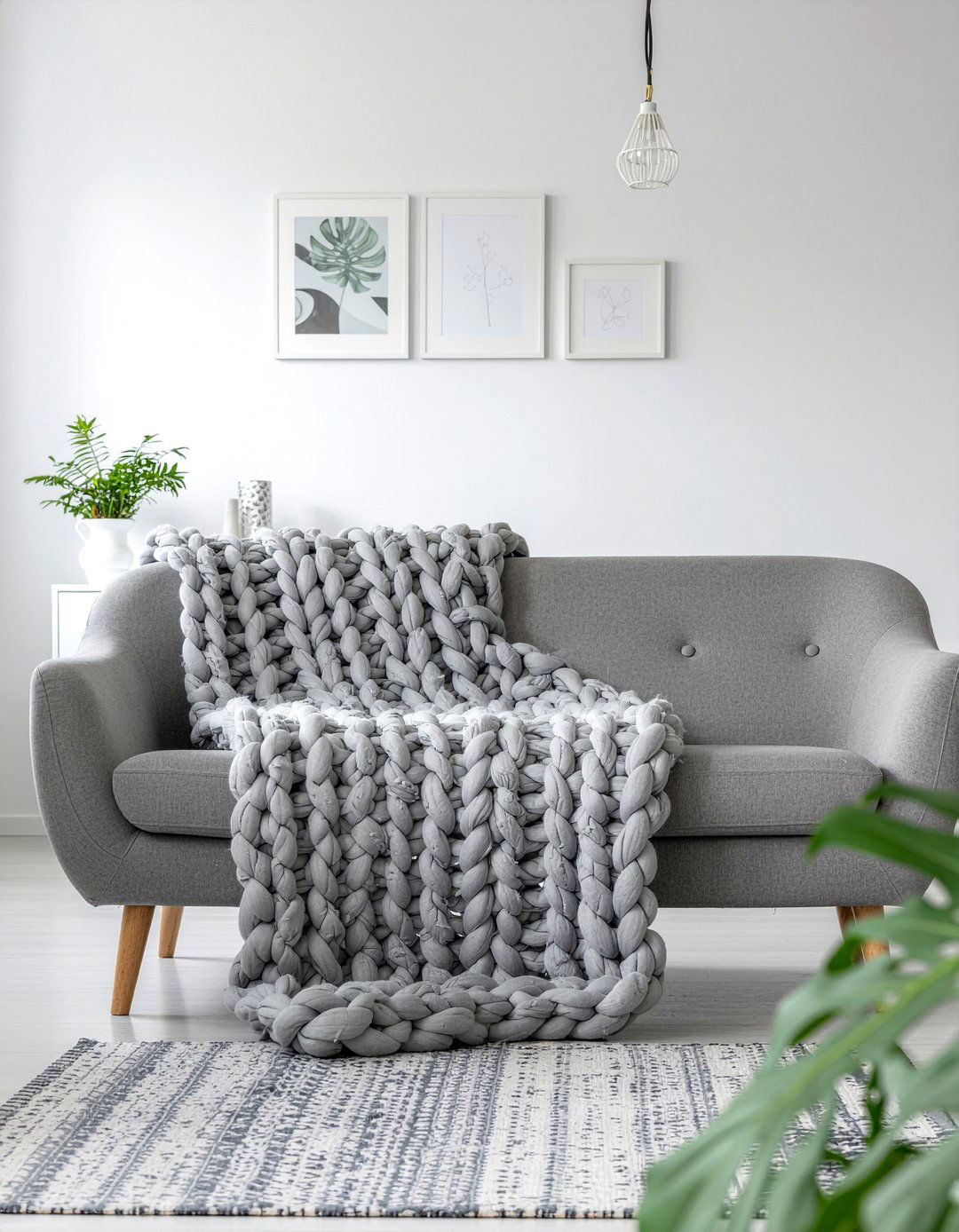 Chunky Knit Throw - 30 living room blankets