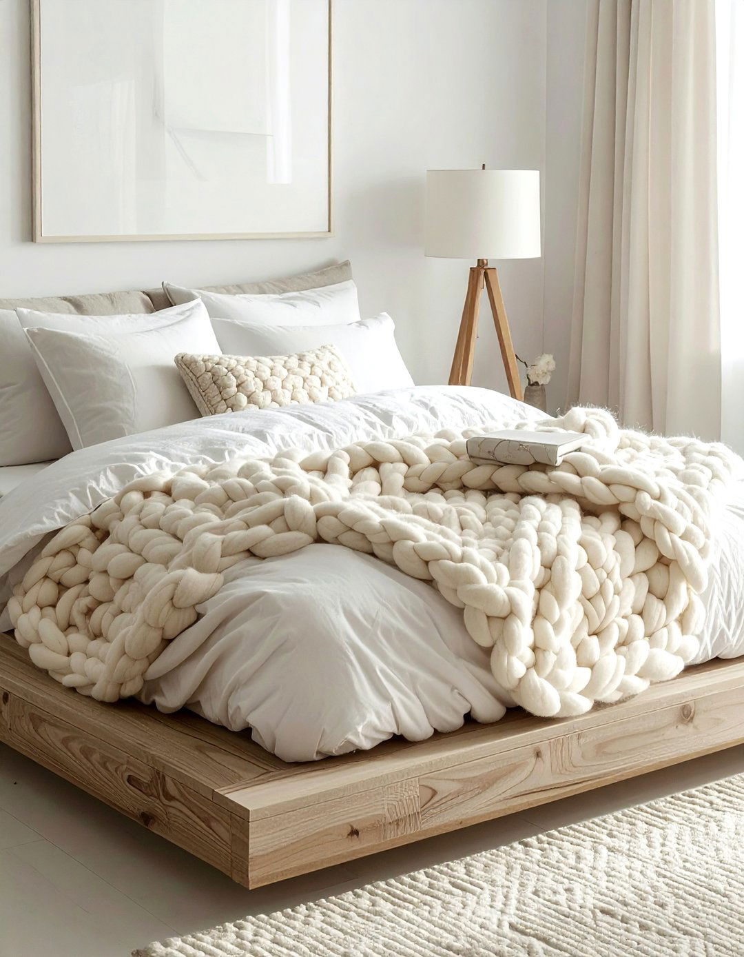 Chunky Knit Weighted Blanket - 30 weighted blanket ideas